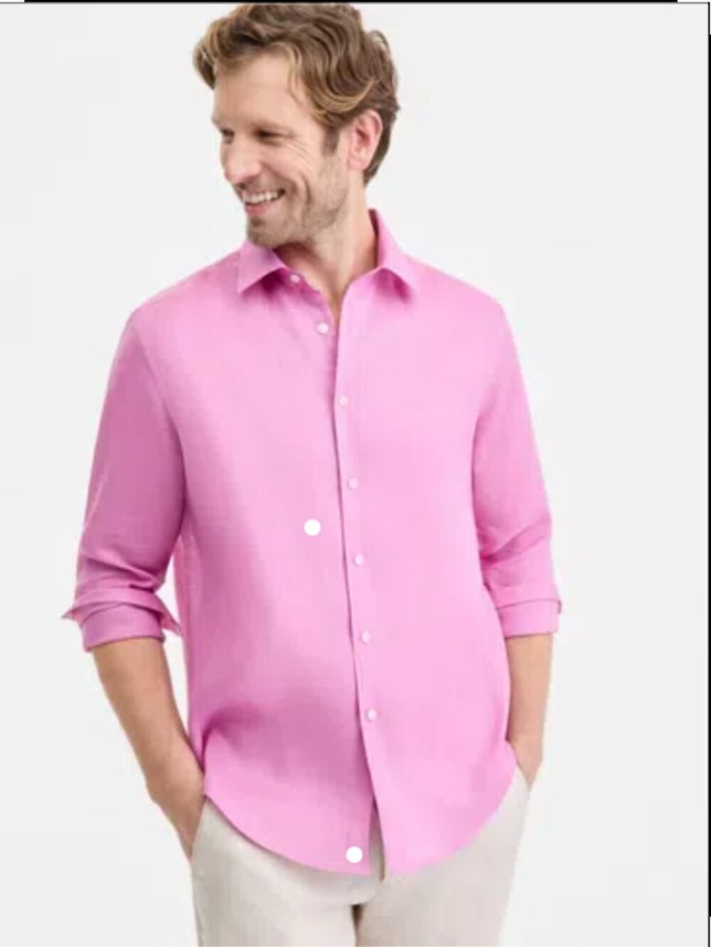 CLUB ROOM MEN'S LINEN SOLID (L)